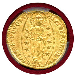 【SOLD】イタリア ヴェネチア 1400-13年 ダカット 金貨  PCGS MS65