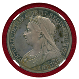 イギリス 1893年 クラウン 銀貨 ヴィクトリア オールドヘッド NGC PF64