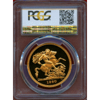 【SOLD】イギリス 1980年 5ポンド 金貨 エリザベス2世 PCGS PR69DCAM