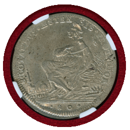 イタリア モデナ 1729年 1/2デュカート 銀貨 リナルド・デステ NGC MS64