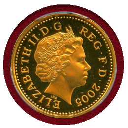 イギリス 2005年 1ポンド 金貨 メナイ吊橋 PCGS PR70DCAM