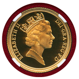 イギリス 1995年 1/2ソブリン 金貨 エリザベス2世 NGC PF69UC