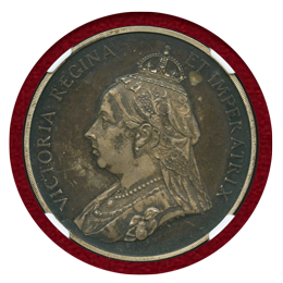 イギリス 1897年 銀メダル ヴィクトリア女王即位60周年記念 NGC MS63