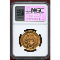 【SOLD】ペルー 1963年 50ソル 金貨 女神座像 NGC MS66