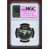 イタリア 1994R 500リレ 銀貨 コロンブスの船 NGC PF69UC
