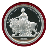 イギリス 2019年 5ポンド(2oz) 銀貨 ウナとライオン NGC PF69UC
