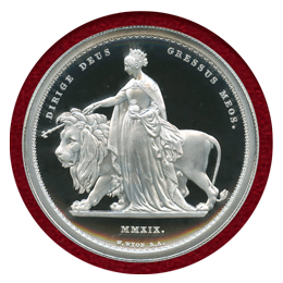イギリス 2019年 5ポンド(2oz) 銀貨 ウナとライオン NGC PF69UC