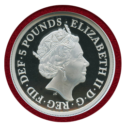 イギリス 2019年 5ポンド(2oz) 銀貨 ウナとライオン NGC PF69UC