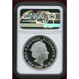 イギリス 2019年 5ポンド(2oz) 銀貨 ウナとライオン NGC PF69UC