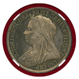 【SOLD】イギリス 1893LVI クラウン プルーフ銀貨 ヴィクトリア女王 PF64+CAM