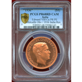 【SOLD】インド (1936) $1銅貨 ファンタジー ピエフォー エドワード8世 PR68CAM