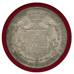 ドイツ ザクセンコーブルクゴータ 1841年 2ターラー銀貨 PCGS MS64