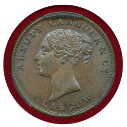 アイルランド 18世紀 1/4ペニー 銅貨 トークン PCGS MS64BN