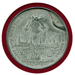 ドイツ ハンブルク 1679年 ポルトガレーザー(10ダカット) ホワイトメタル PCGS MS62
