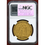 ハンガリー 1907KB 100コロナ 金貨 フランツヨーゼフ1世戴冠40周年 NGC MS62