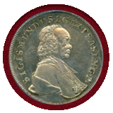 オーストリア ザルツブルク 1759年 ターラー 銀貨 ジグムント3世 PCGS AU58