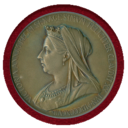 イギリス 1897年 銀/銅メダルセット ヴィクトリア女王 ダイヤモンドジュビリー NGC MS64