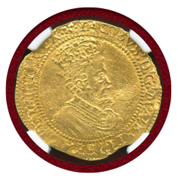 イギリス 1609-19年 ダブルクラウン金貨 ジェームズ1世 NGC MS61
