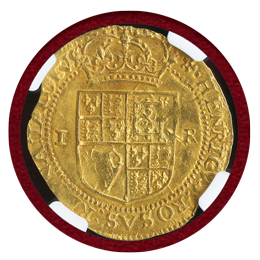 イギリス 1609-19年 ダブルクラウン金貨 ジェームズ1世 NGC MS61