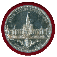 ドイツ ニュルンベルク 1896年 メダル2枚セット バイエルン博覧会 NGC MS62