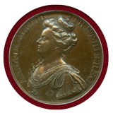 イギリス 1708年 銅メダル アン女王 リール要塞占領記念 PCGS SP58