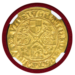 ドイツ ブランデンブルク (1486-95) 1グルデン 金貨 フランコニア NGC AU50