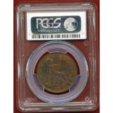 イギリス 1890年 ペニー 銅貨 ヴィクトリア バンヘッド PCGS MS63RB