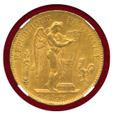 フランス 1886A 100フラン 金貨 エンジェル立像 NGC MS63