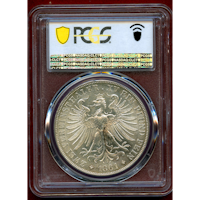 ドイツ フランクフルト 1861年 2ターラー 銀貨 フランコニア PCGS MS62