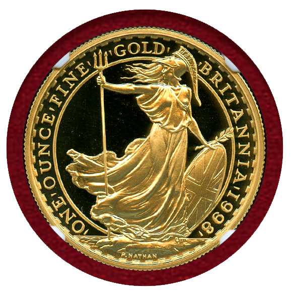 JCC | ジャパンコインキャビネット / イギリス 1998年 100ポンド 金貨 ブリタニア NGC PF70UC