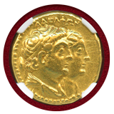 プトレマイオス朝 285/4-246BC テトラドラクマ金貨 プトレマイオス2世 Ch VF