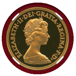 【SOLD】イギリス 1981年 5ポンド 金貨 エリザベス2世 NGC PF70UC