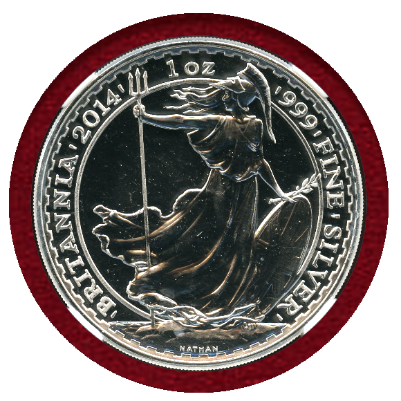 JCC | ジャパンコインキャビネット / イギリス 2014年 2ポンド 銀貨 ブリタニア NGC MS69DPL