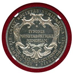 オーストリア 1888年 銀メダル マリアテレジア記念碑 建立記念 NGC MS62
