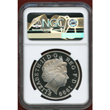 イギリス 1999年 5ポンド 銀貨 ダイアナ NGC PF70UC