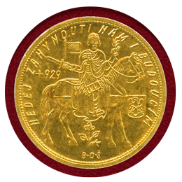 チェコスロバキア 1931年 10ダカット 金貨 聖ヴァーツラフ NGC MS64+