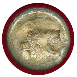 古代ギリシャ レスボス島 521-478 BC ヘクテ エレクトラム金貨 羊とライオンCh AU
