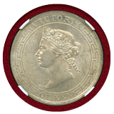 英領香港 1868年 1ドル銀貨 ビクトリア女王 NGC MS61