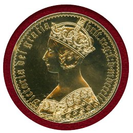オーストラリア (1851) 5S 白銅貨 ギルト ファンタジー ピエフォー PCGS PR67