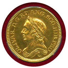 イギリス (1658年) 金メダル オリバークロムウェル PCGS SP62