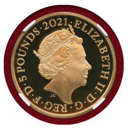 イギリス 2021年 プルーフ金貨 5枚セット NGC PF70UC FR