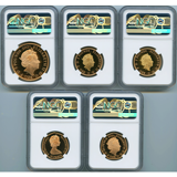 イギリス 2021年 プルーフ金貨 5枚セット NGC PF70UC FR
