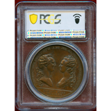 【SOLD】フランス 1770年 マリーアントワネット婚約記念　銅メダル PCGS MS64