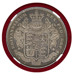 イギリス 1825年 試作(パターン)クラウン銀貨 PROOF ジョージ4世 NGC PF63