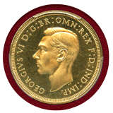 イギリス 1937年 ソブリン 金貨 ジョージ6世 PCGS PR64