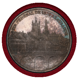 【SOLD】スイス 連邦射撃祭 1876年 5フラン 銀貨 ローザンヌ PCGS MS65