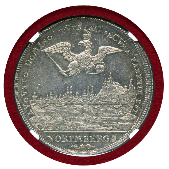 1765年 ニュルンベルク 都市景観ターラー銀貨 NGC UNC DETAILS 