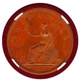 イギリス 1807年 ペニー 銅貨 プルーフ リストライク ジョージ3世 NGC PF65BN
