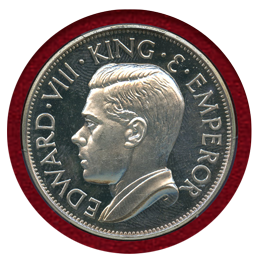 【SOLD】イギリス (1936) 銀メダル ファンタジー エドワード8世 PR65DCAM