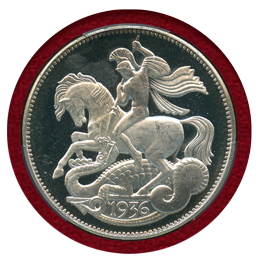 【SOLD】イギリス (1936) 銀メダル ファンタジー エドワード8世 PR65DCAM